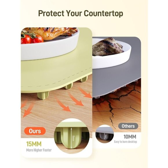 Warming Mat for Food - Electric Warming Tray with‎ 8 Temperature Settings - Picture 4 of 7